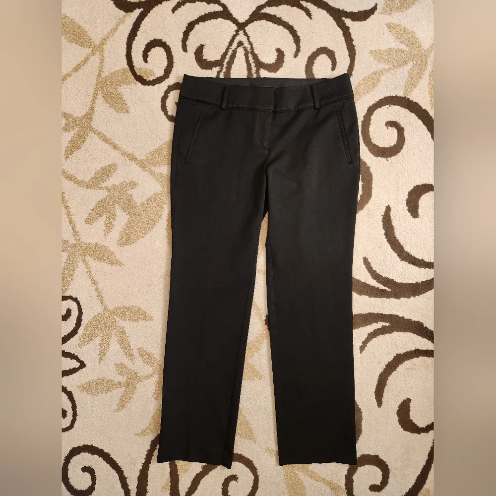 Loft Classic Black Dress Pants Marisa Straight - Picture 2 of 7